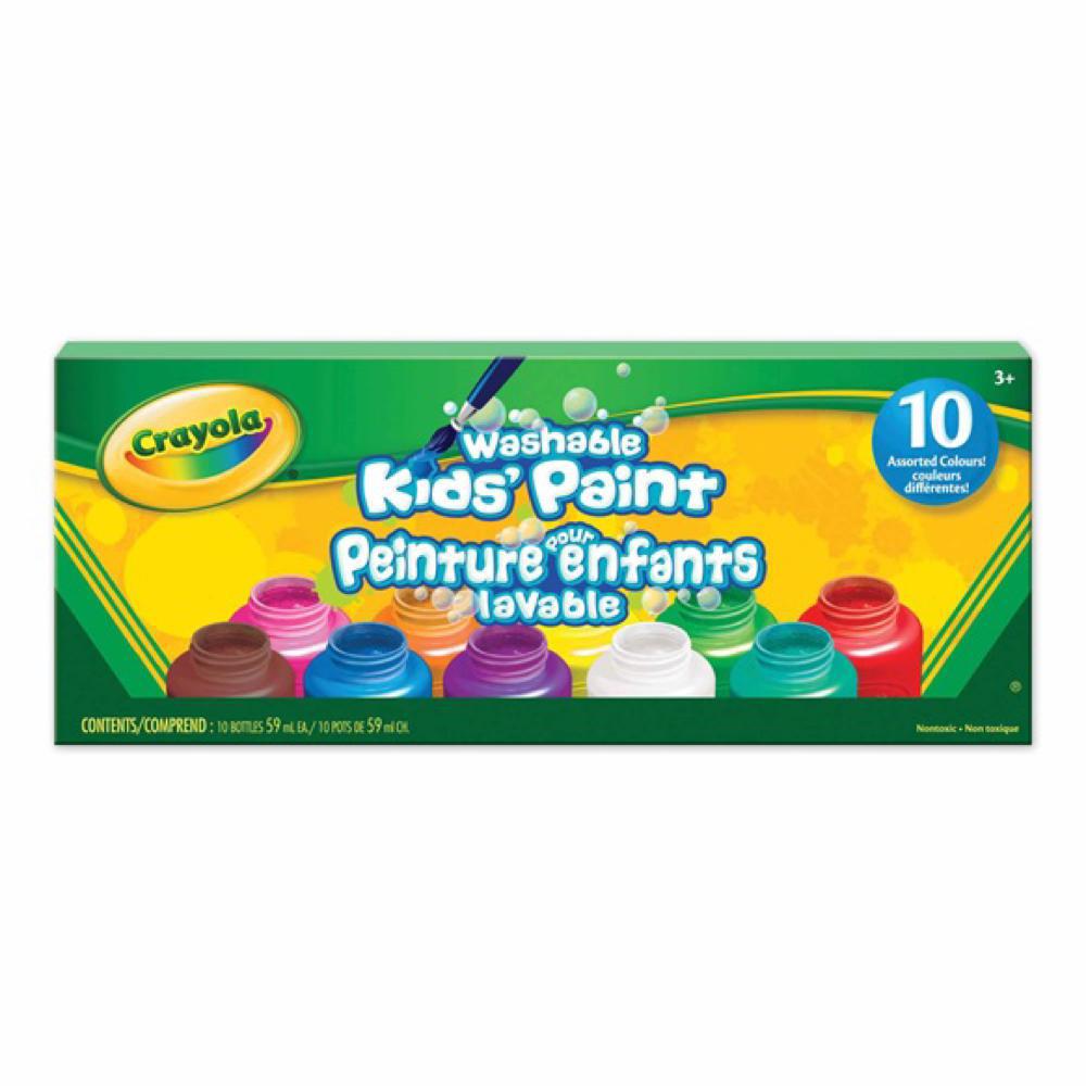 10 pots de gouache lavable - Art & bricolage - Boutique LeoLudo - Crayola