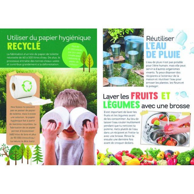 100 idées écolos pour aider la planète - Livres - Boutique LeoLudo - Petits Génies