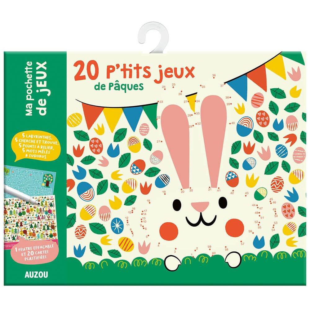 20 p'tits jeux de Pâques-Cahier d'activités-Auzou-Boutique LeoLudo