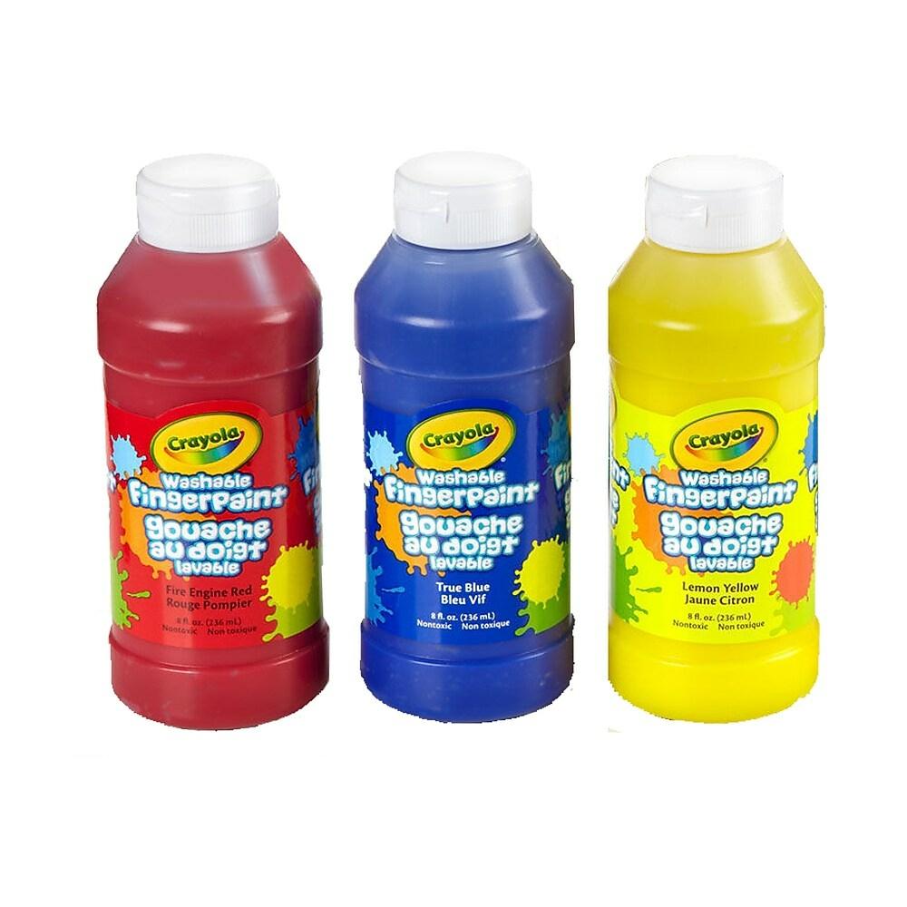 3 tubes de peinture à doigts lavable-Crayola-Boutique LeoLudo