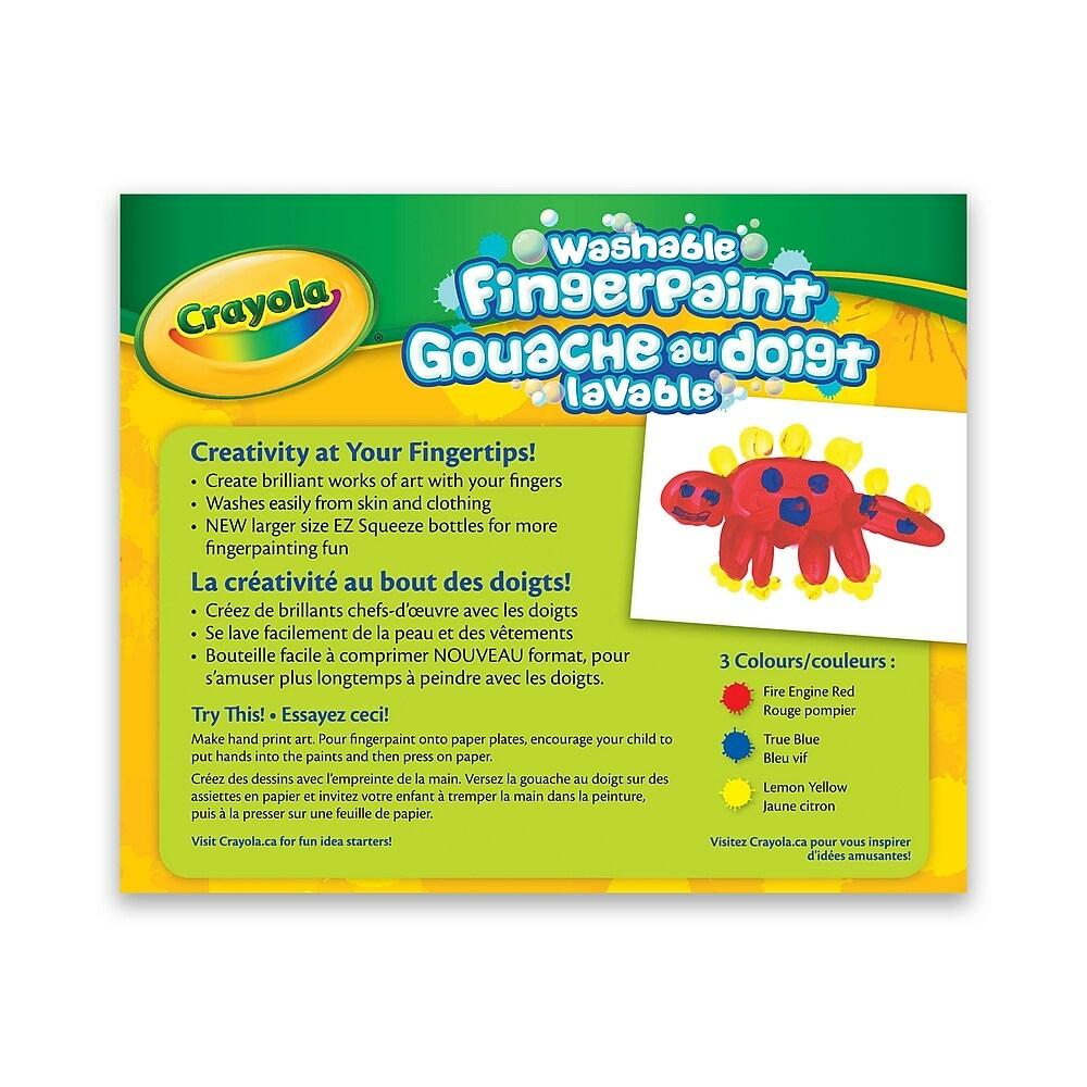 3 tubes de peinture à doigts lavable-Crayola-Boutique LeoLudo