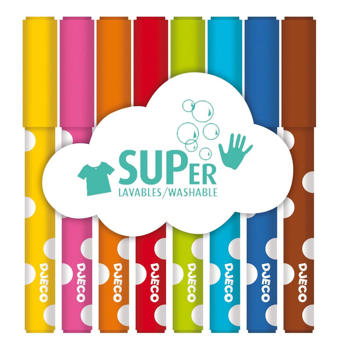8 feutres pour les petits - Art & bricolage - Boutique LeoLudo - Djeco