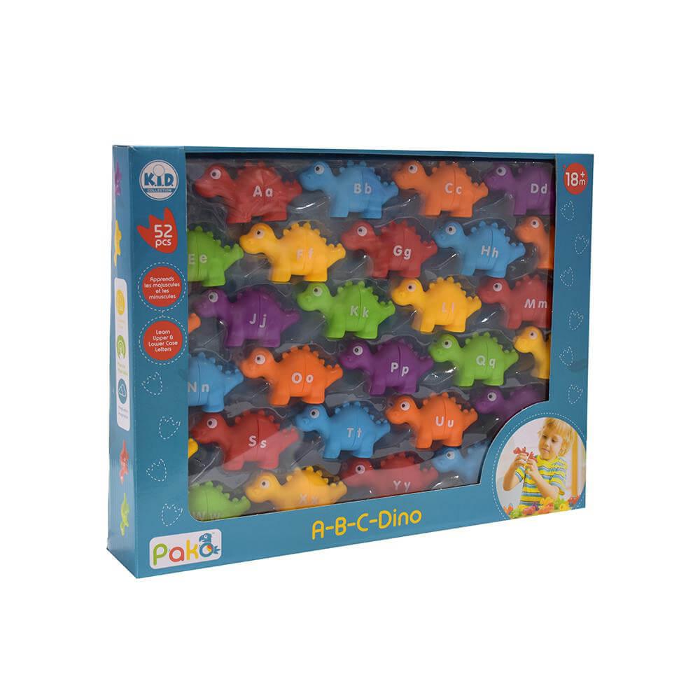 A - B - C Dino 52 pièces - Jeux éducatifs - Boutique LeoLudo - Pako