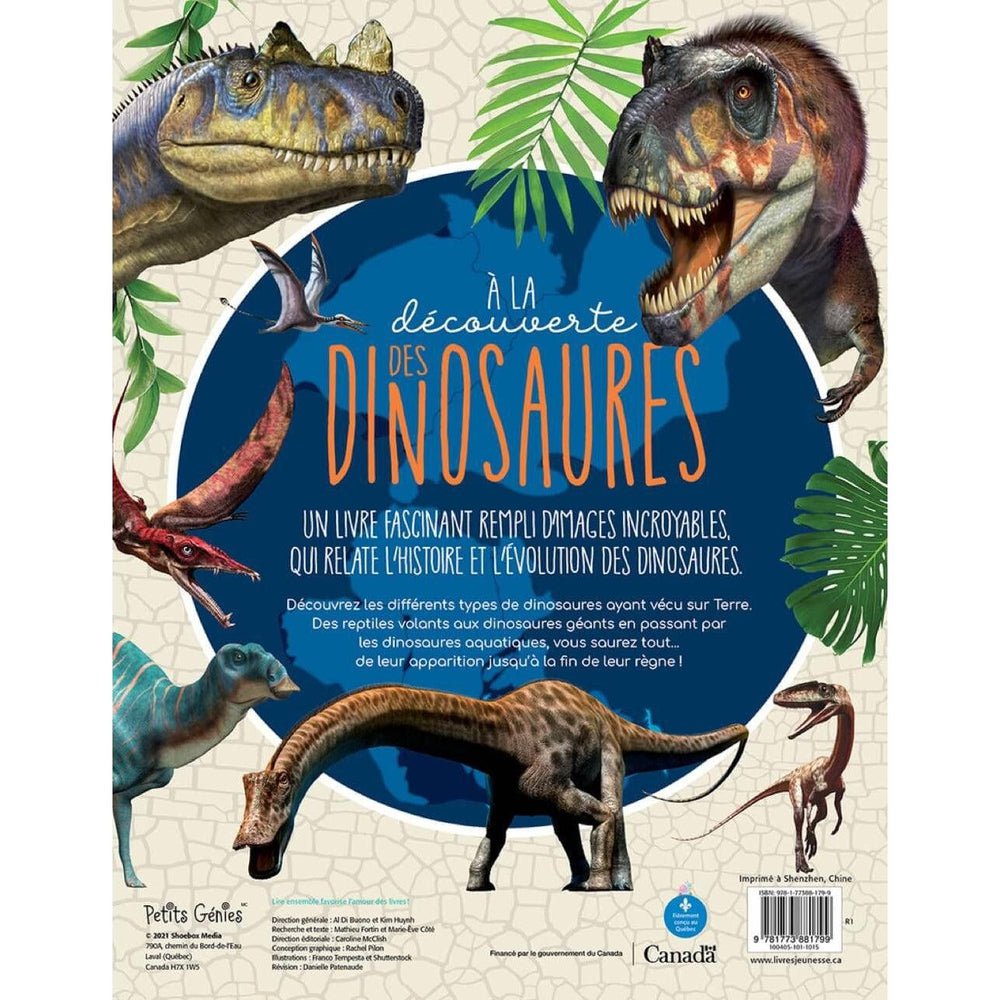 À la découverte des dinosaures - Livres - Boutique LeoLudo - Petits Génies