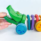 Alligator arc - en - ciel dansant à tirer - Jouets à tirer / pousser - Boutique LeoLudo - Plan Toys