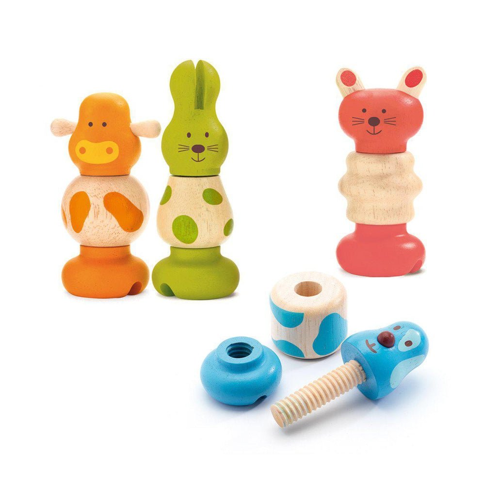 Animaux à visser Vis - Animo - Jeux d'assemblage - Boutique LeoLudo - Djeco