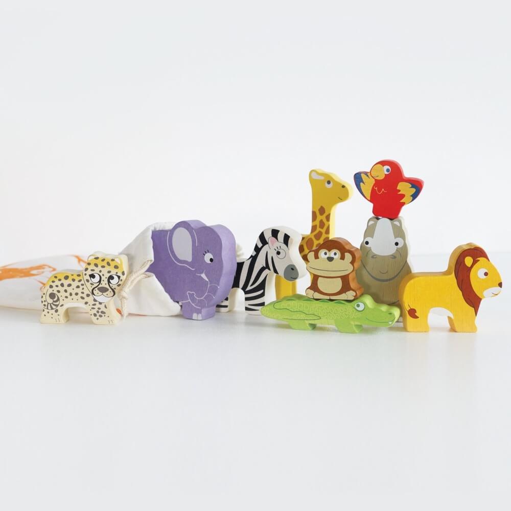 Animaux d'Afrique à empiler - Jouets à trier & empiler - Boutique LeoLudo - Le Toy Van
