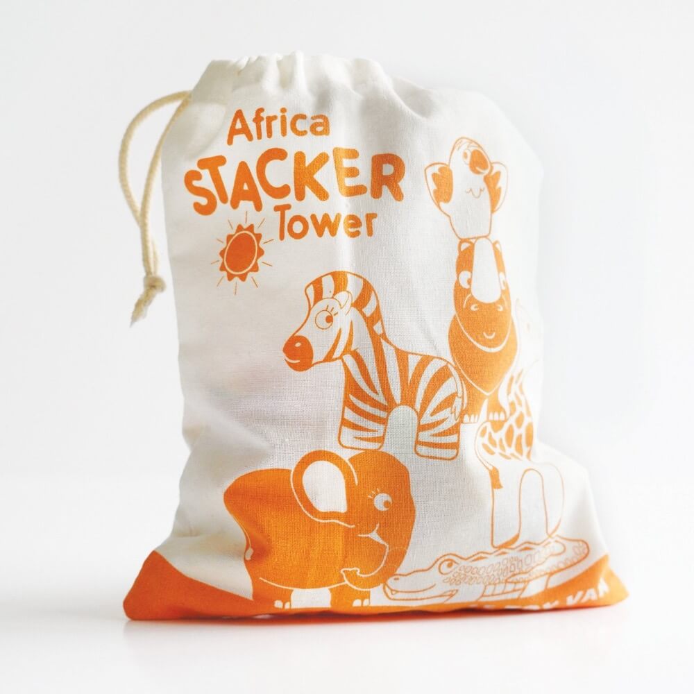 Animaux d'Afrique à empiler - Jouets à trier & empiler - Boutique LeoLudo - Le Toy Van