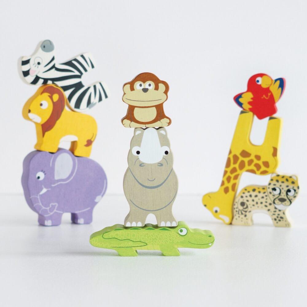 Animaux d'Afrique à empiler - Jouets à trier & empiler - Boutique LeoLudo - Le Toy Van