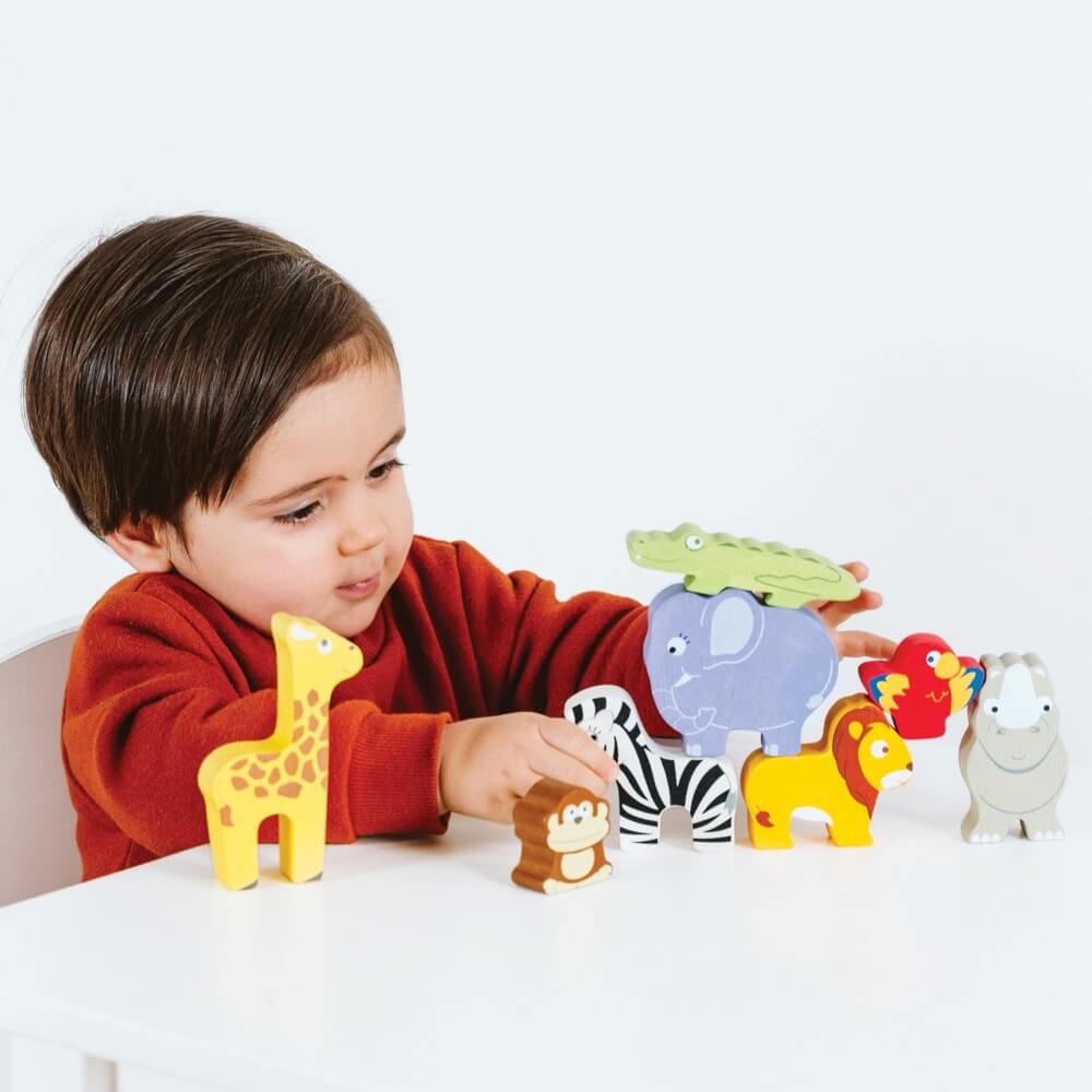 Animaux d'Afrique à empiler - Jouets à trier & empiler - Boutique LeoLudo - Le Toy Van