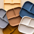 Assiette en silicone avec succion - Indigo - Alimentation & repas - Boutique LeoLudo - Minika