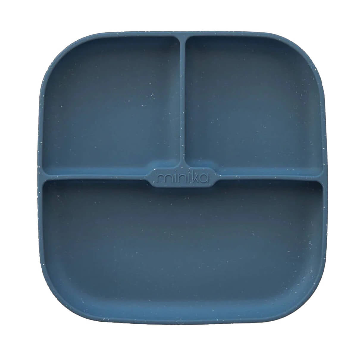 Assiette en silicone avec succion - Indigo - Alimentation & repas - Boutique LeoLudo - Minika