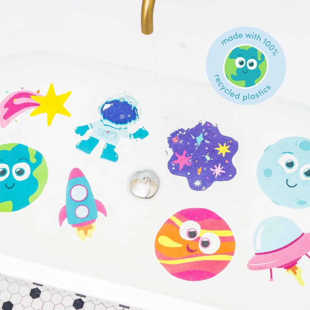 Autocollants antidérapants de baignoire Galaxy Grips - Jouets de bain - Boutique LeoLudo - Glo Pals
