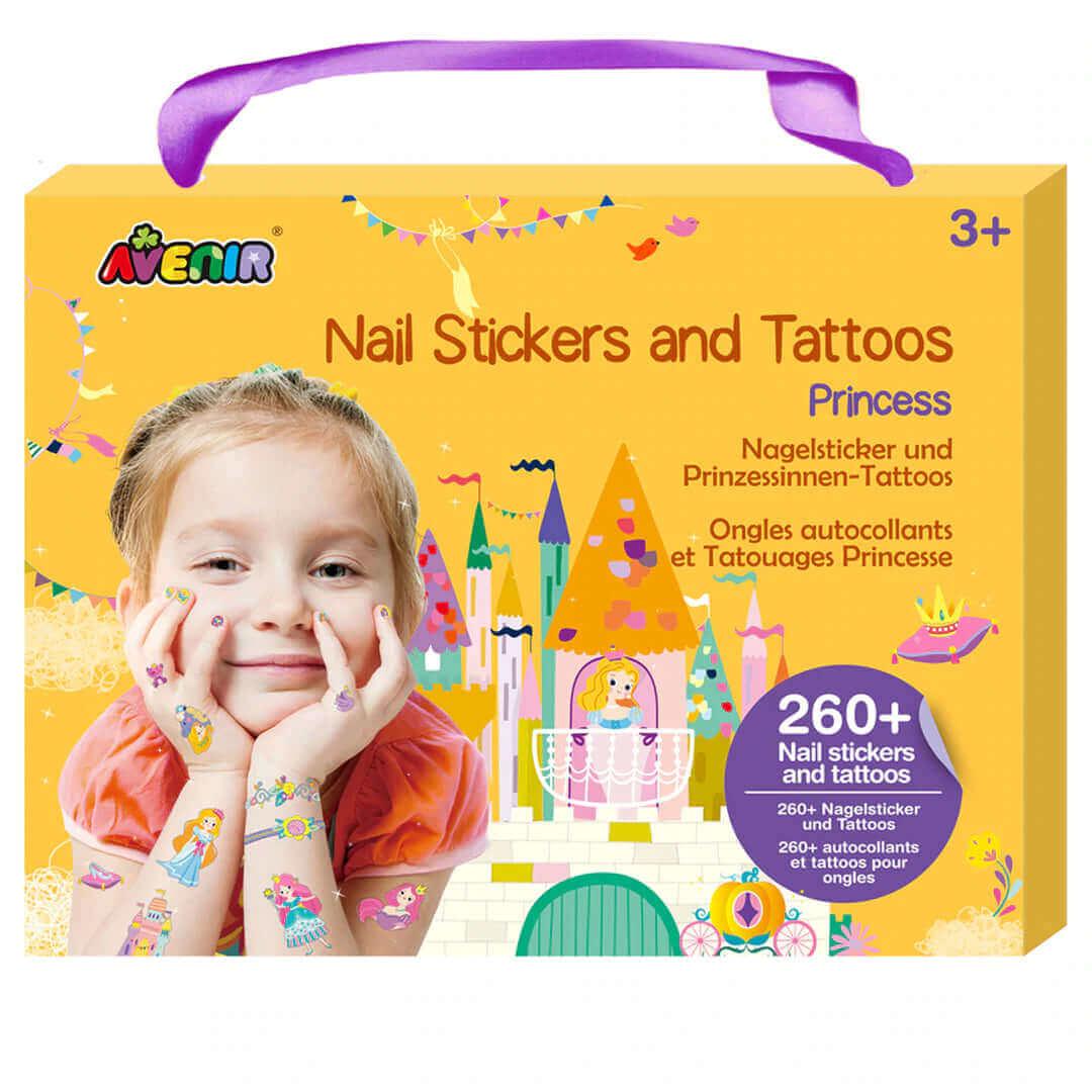 Autocollants pour ongles et tatouages - Princesse - Art & bricolage - Boutique LeoLudo - Avenir