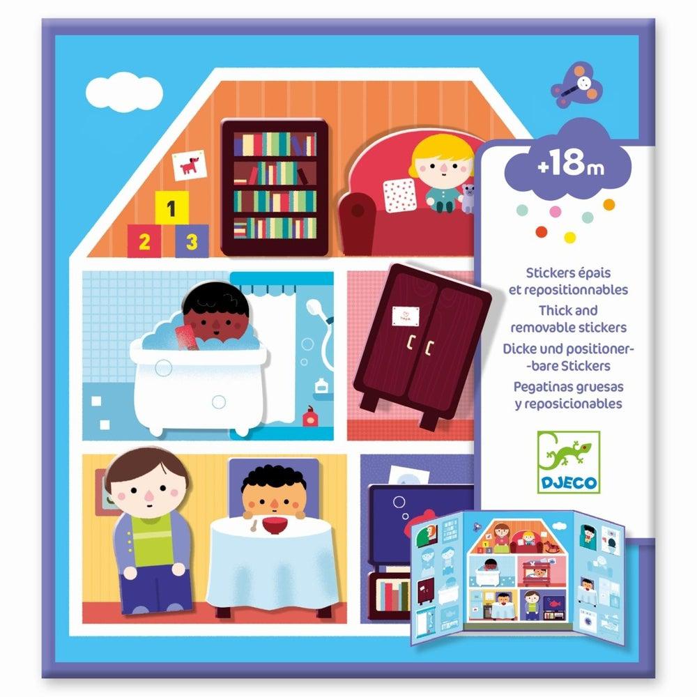 Autocollants réutilisables - La maison - Art & bricolage - Boutique LeoLudo - Djeco