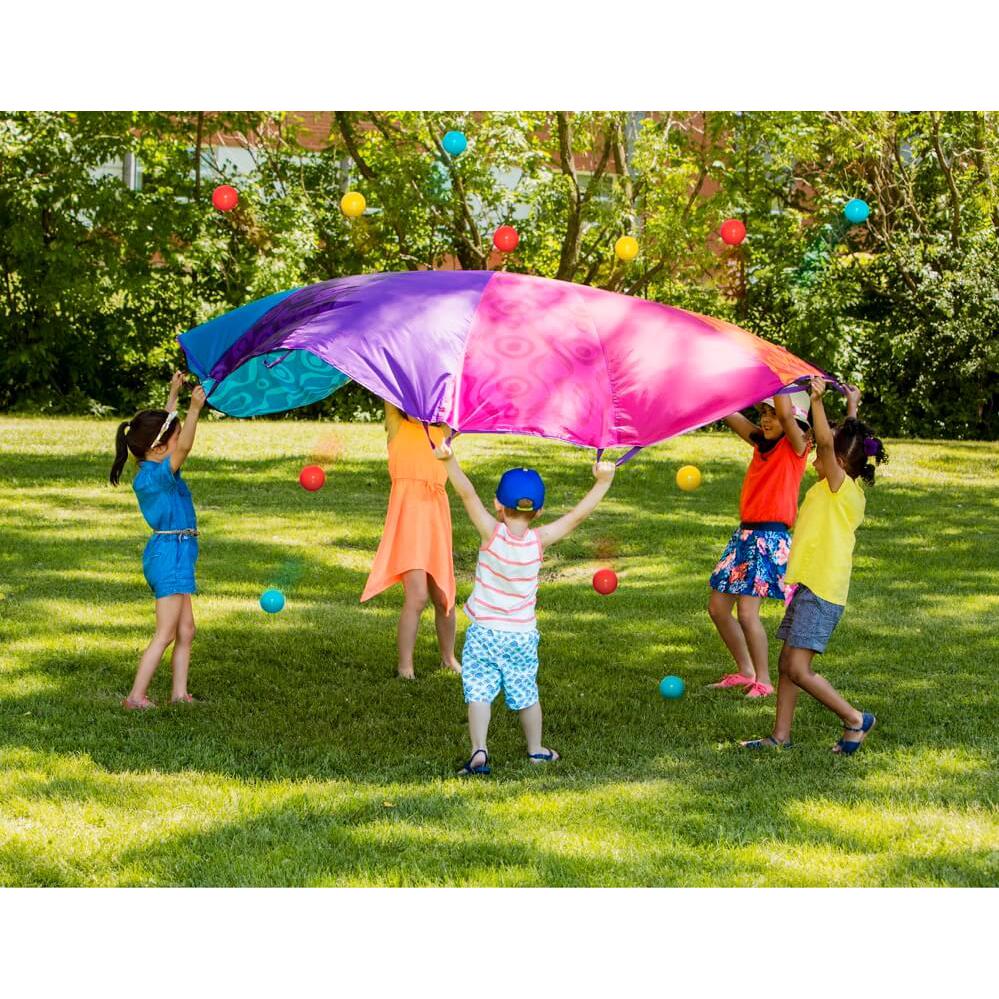 B. Active: Parachute Woo - Hue + 15 balles - Jeu actif - Boutique LeoLudo - B. toys