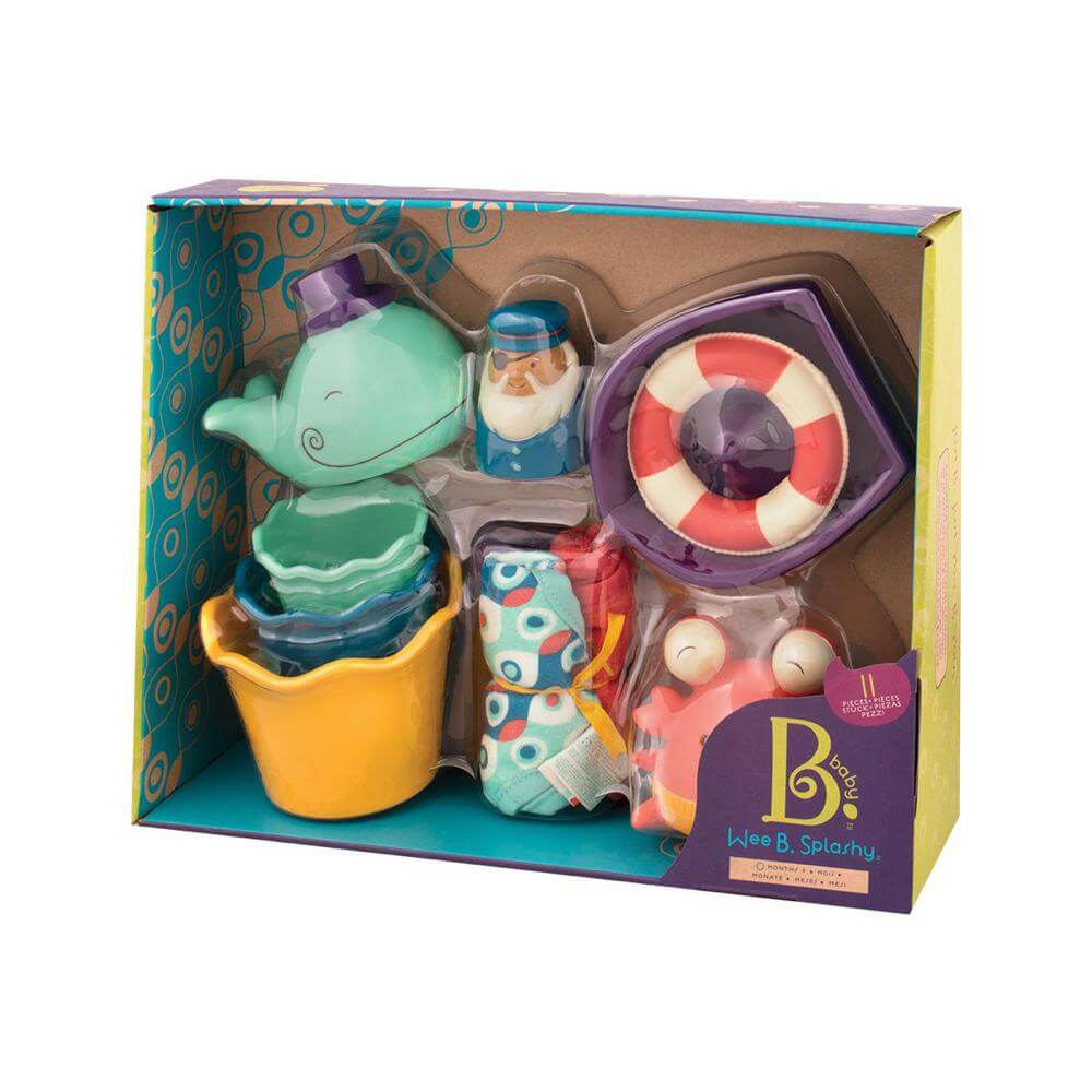 B.Baby - Jouets de bain "Wee B. Splashy"-B. toys-Boutique LeoLudo