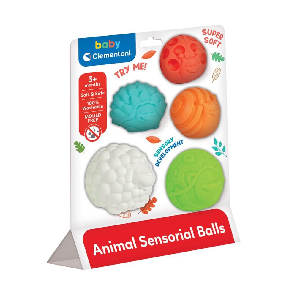 Balles sensorielles animaux pour bébé-Clementoni-Boutique LeoLudo