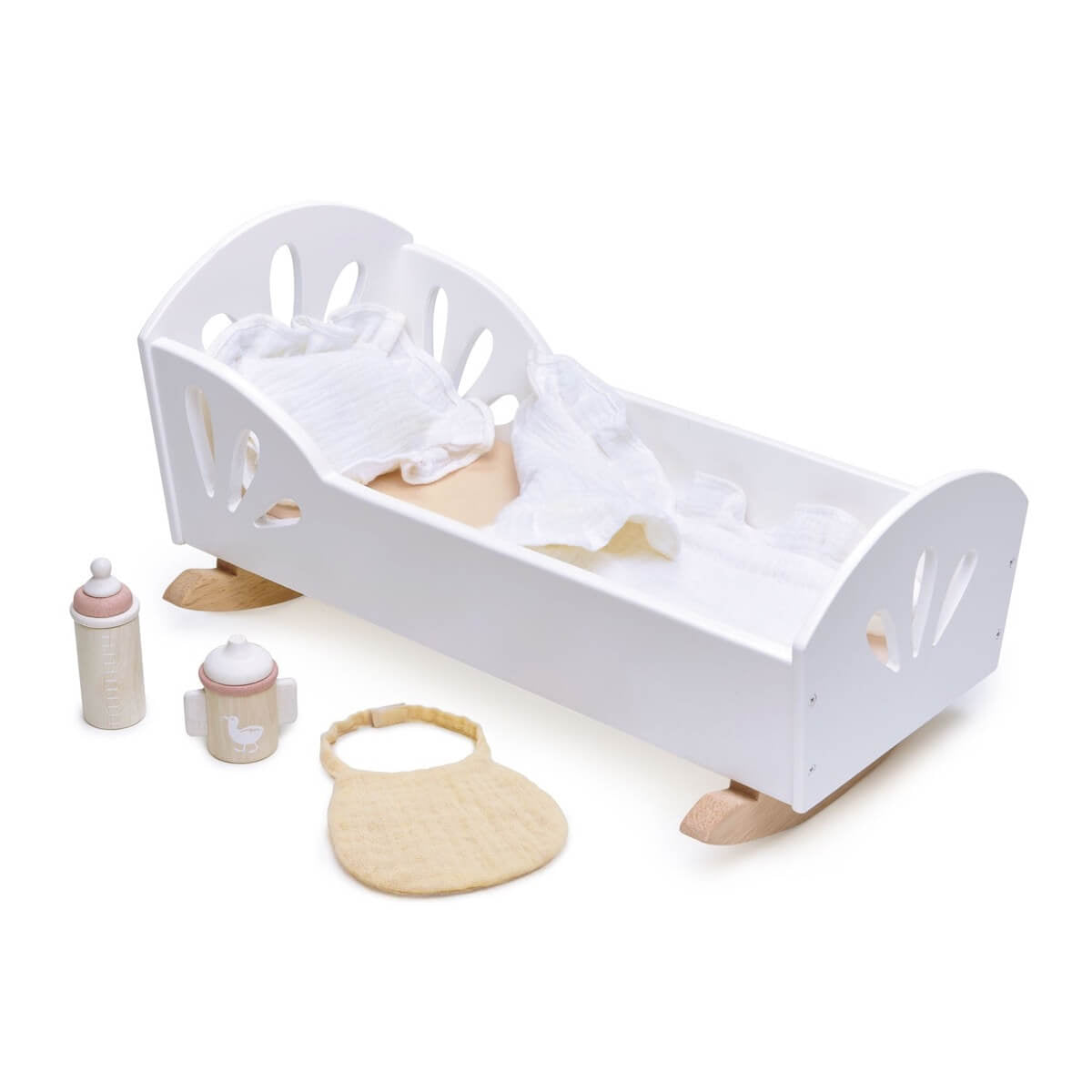 Bassinette Sweet Swan pour poupée - Accessoires poupée - Boutique LeoLudo - Tender Leaf Toys