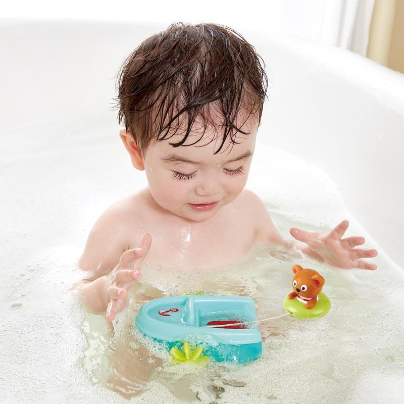 Bateau et tube à tirer - Jouets de bain - Boutique LeoLudo - Hape