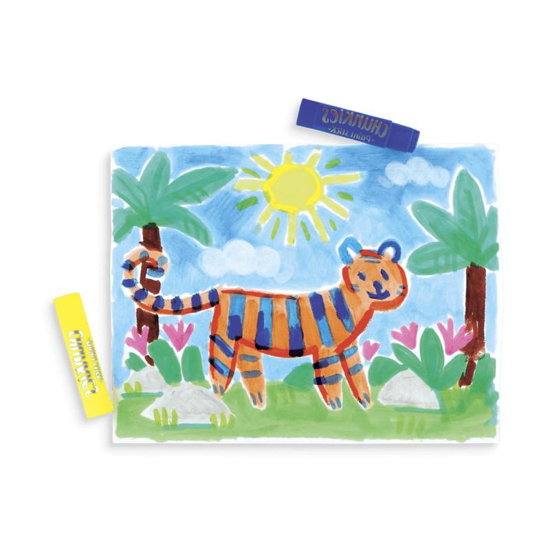Bâtonnets de peinture Chunkies classique (ensemble de 12)-OOLY-Boutique LeoLudo
