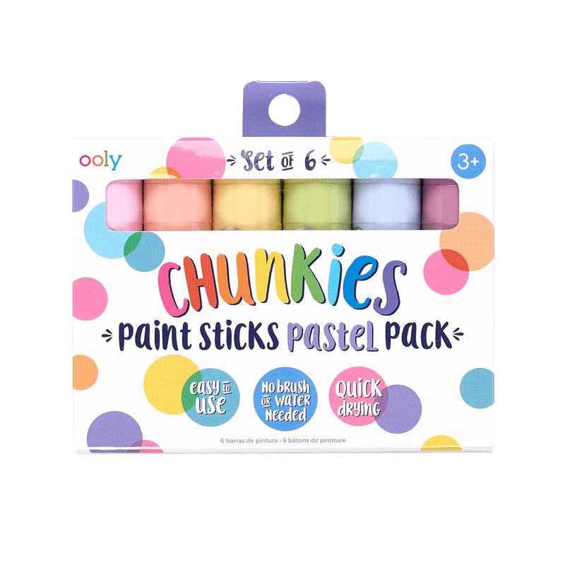 Bâtonnets de peinture Chunkies - Pastel (lot de 6) - Art & bricolage - Boutique LeoLudo - OOLY