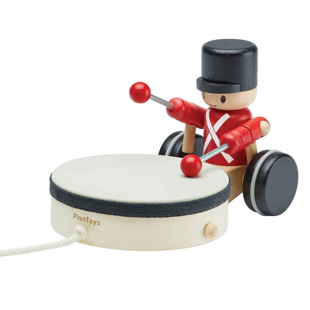 Batteur de tambour à tirer-Plan Toys-Boutique LeoLudo