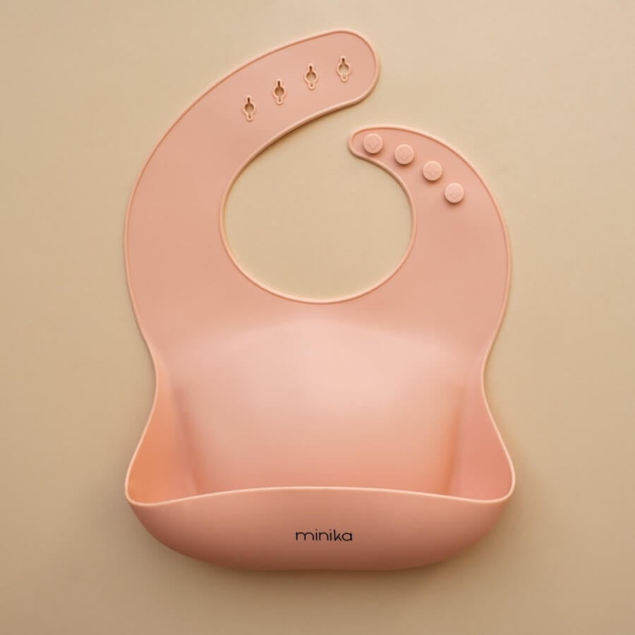 Bavette en silicone - Blush - Bavoirs - Boutique LeoLudo - Minika