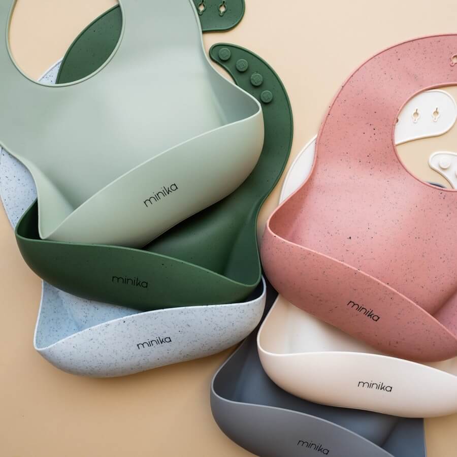 Bavette en silicone - Blush - Bavoirs - Boutique LeoLudo - Minika