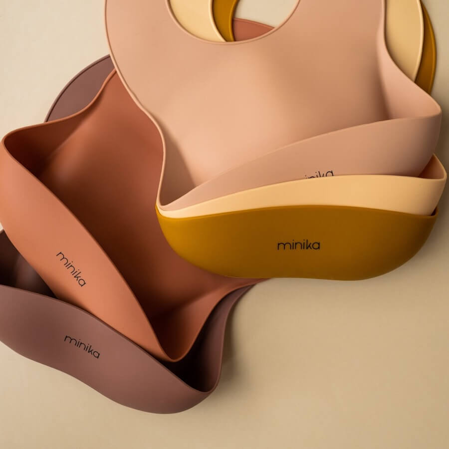 Bavette en silicone - Shell - Bavoirs - Boutique LeoLudo - Minika
