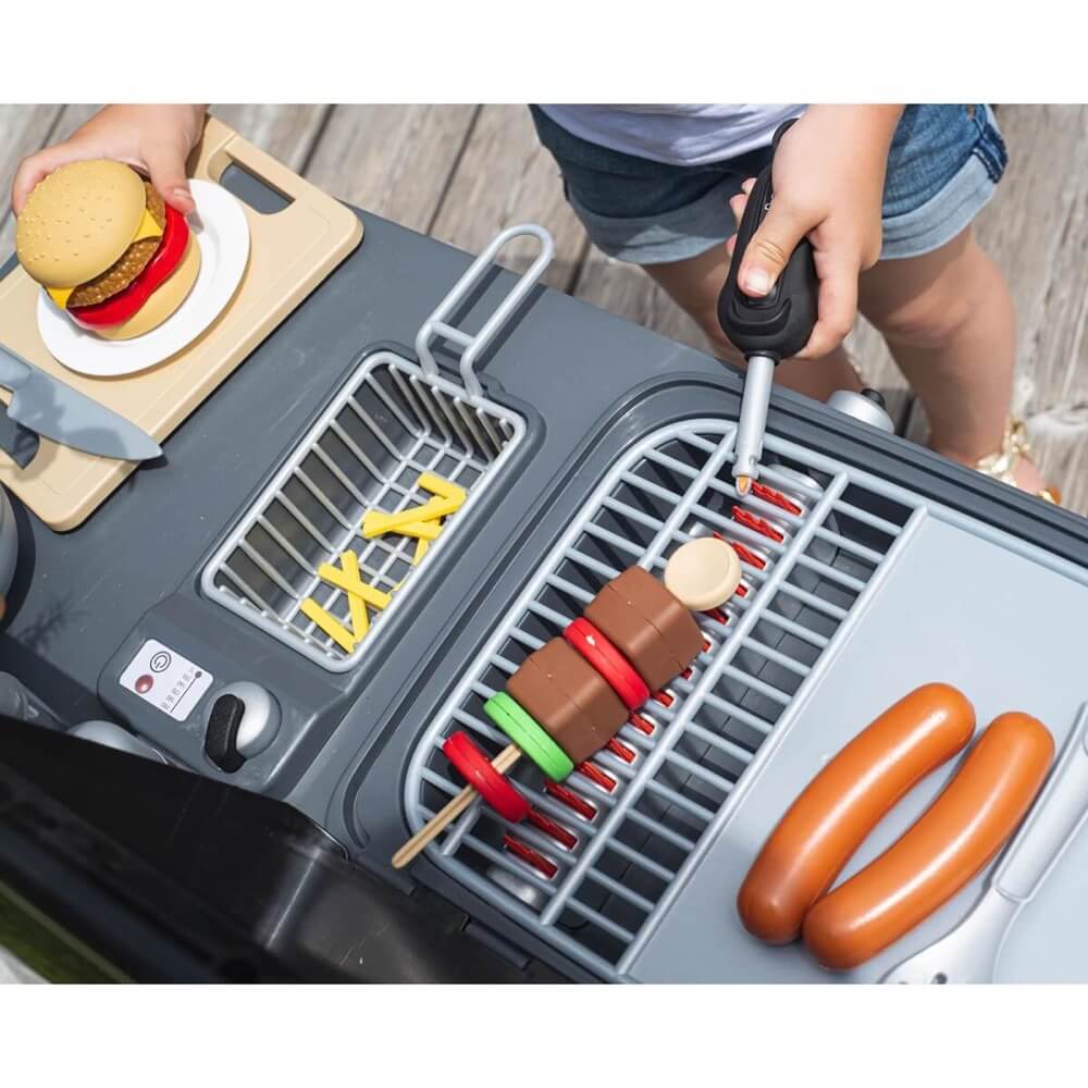 BBQ et cuisine d'extérieur toute équipée (43 accessoires)-Smoby-Boutique LeoLudo