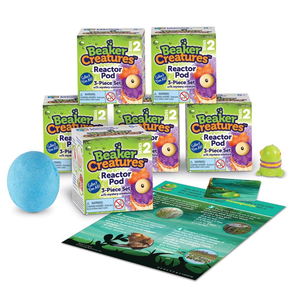 Beaker Creatures - Capsule de réacteur avec créature mystérieuse (série 2) - Jeux scientifiques - Boutique LeoLudo - Learning Resources