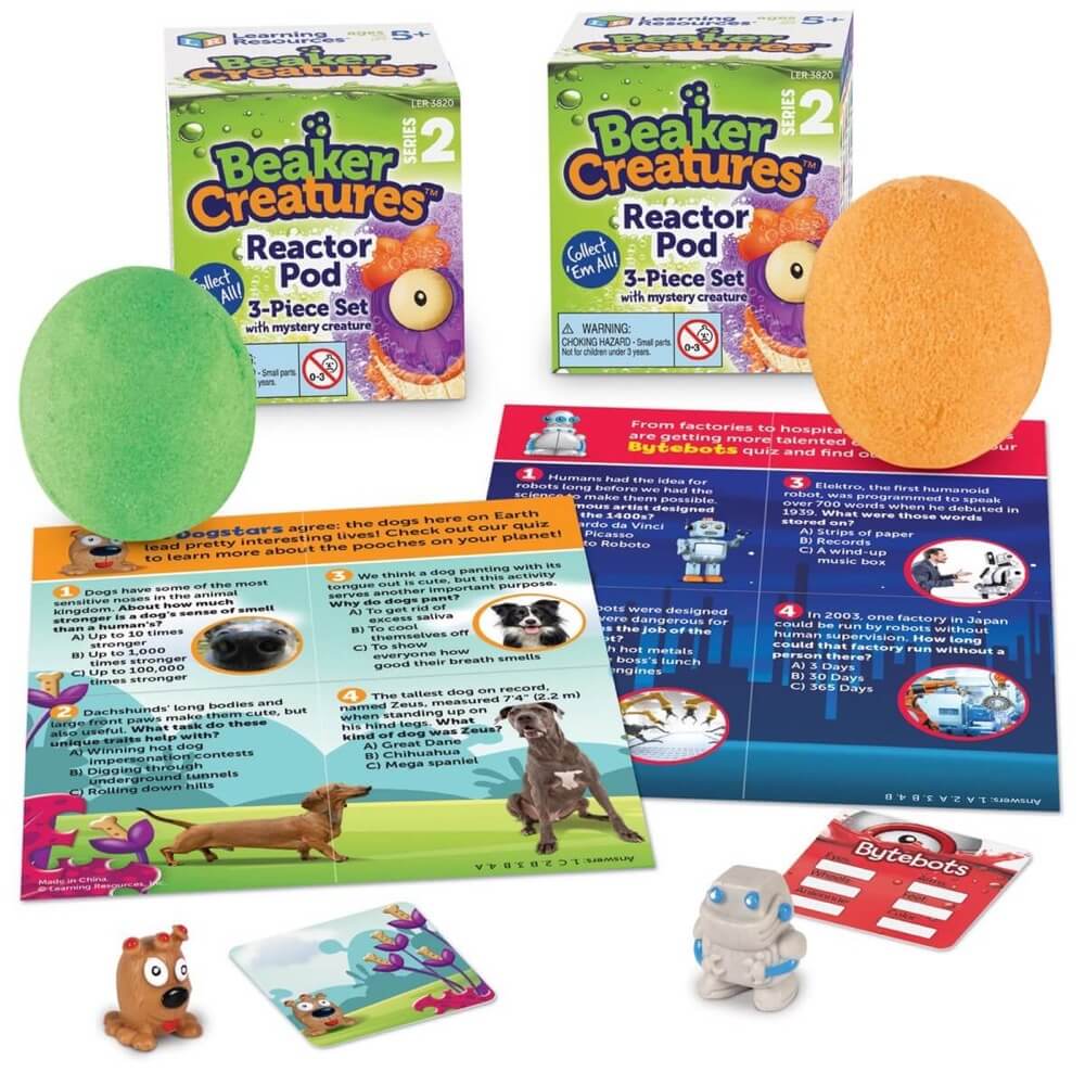 Beaker Creatures - Capsule de réacteur avec créature mystérieuse (série 2) - Jeux scientifiques - Boutique LeoLudo - Learning Resources