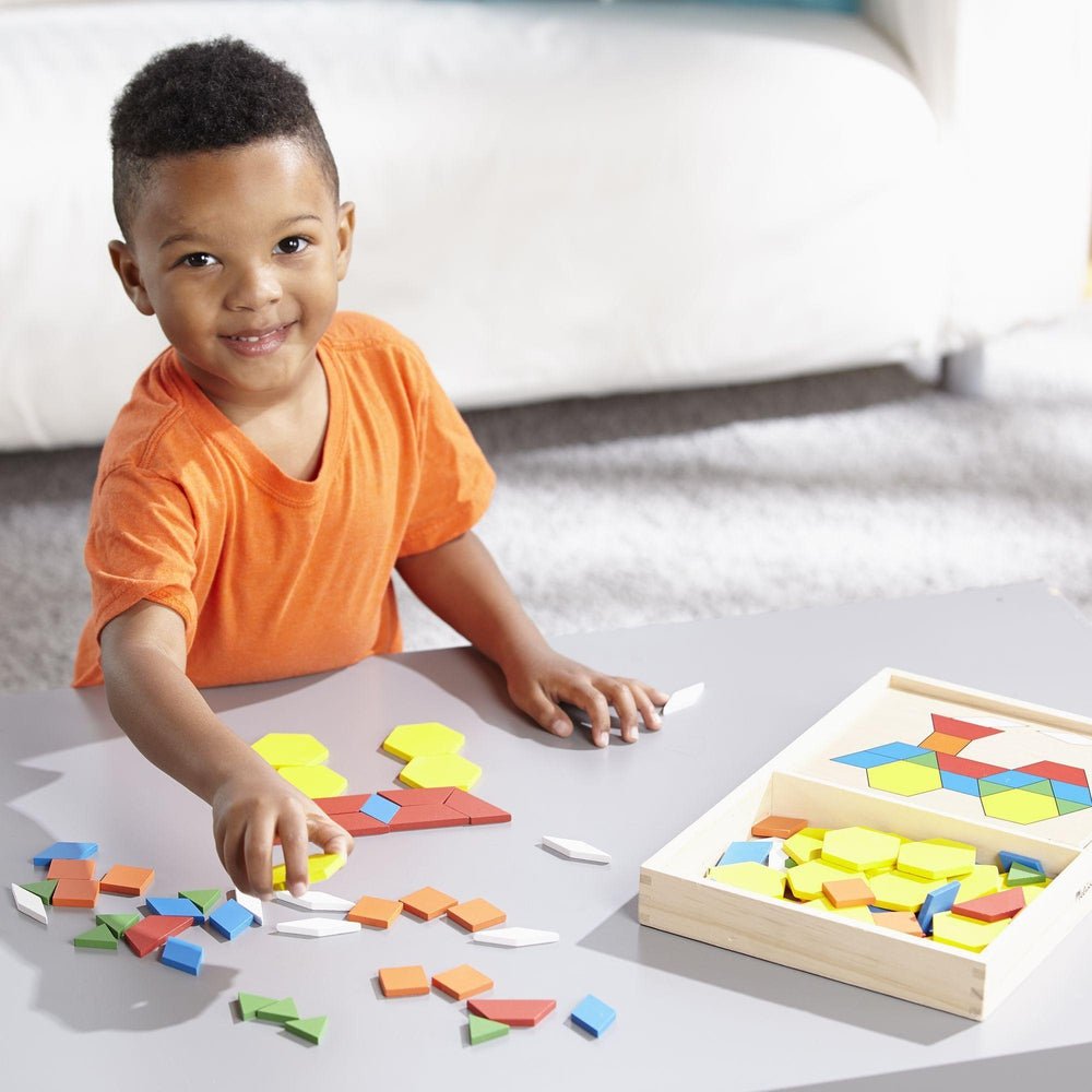 Blocs et planches de motifs -Jeux de motricité fine- Boutique LeoLudo-Melissa & Doug