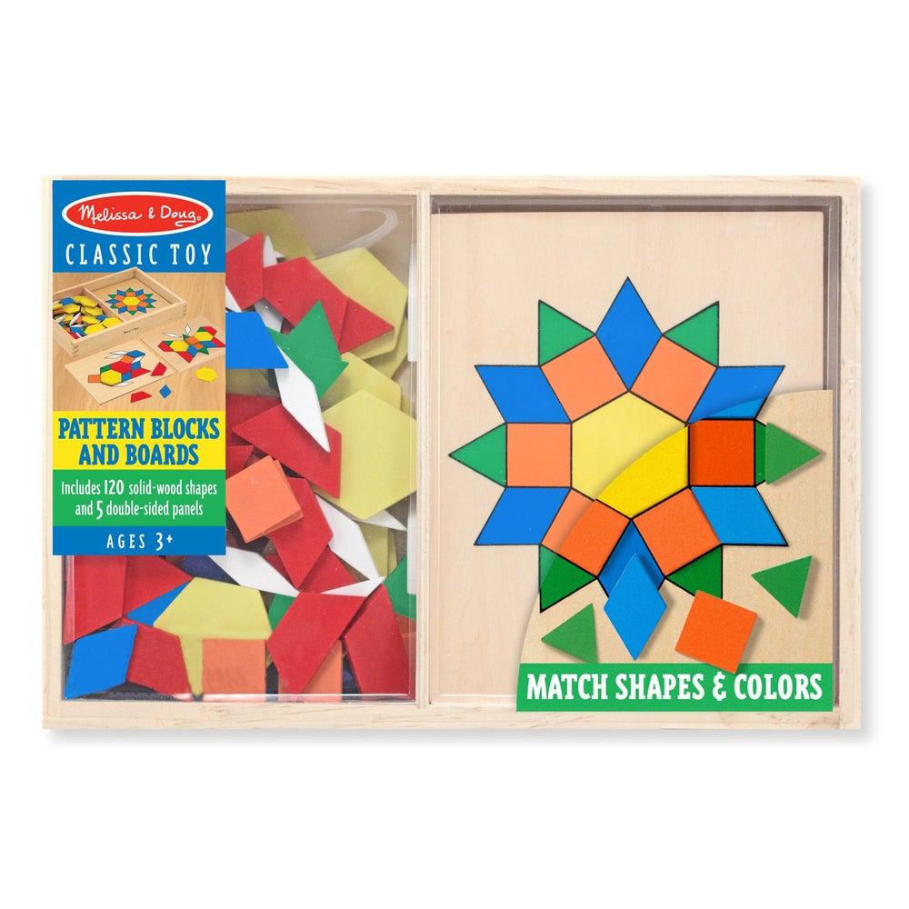 Blocs et planches de motifs -Jeux de motricité fine- Boutique LeoLudo-Melissa & Doug