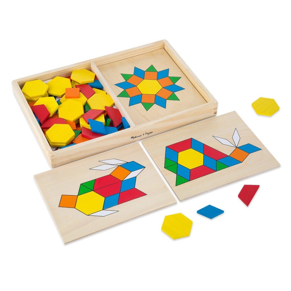 Blocs et planches de motifs -Jeux de motricité fine- Boutique LeoLudo-Melissa & Doug