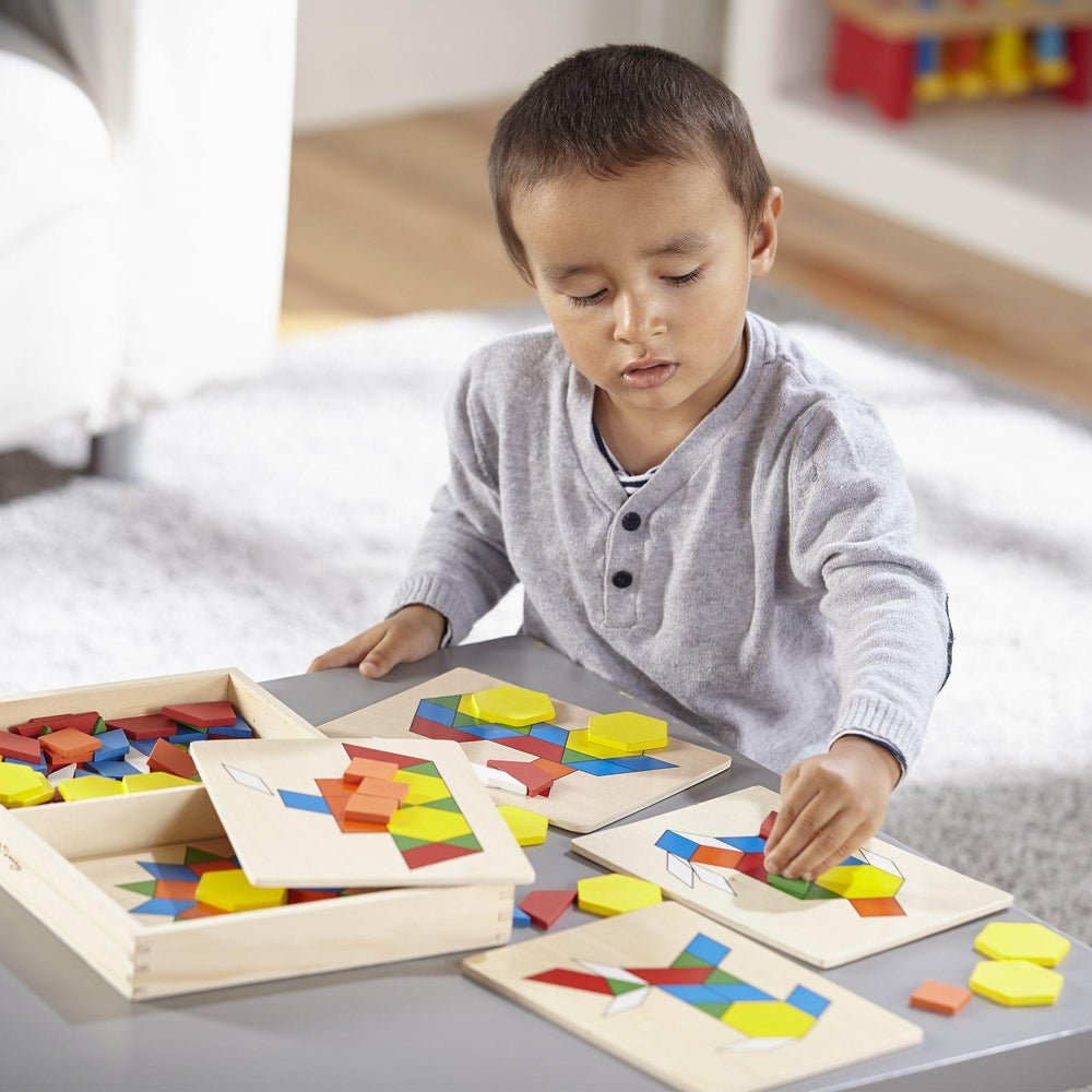 Blocs et planches de motifs -Jeux de motricité fine- Boutique LeoLudo-Melissa & Doug