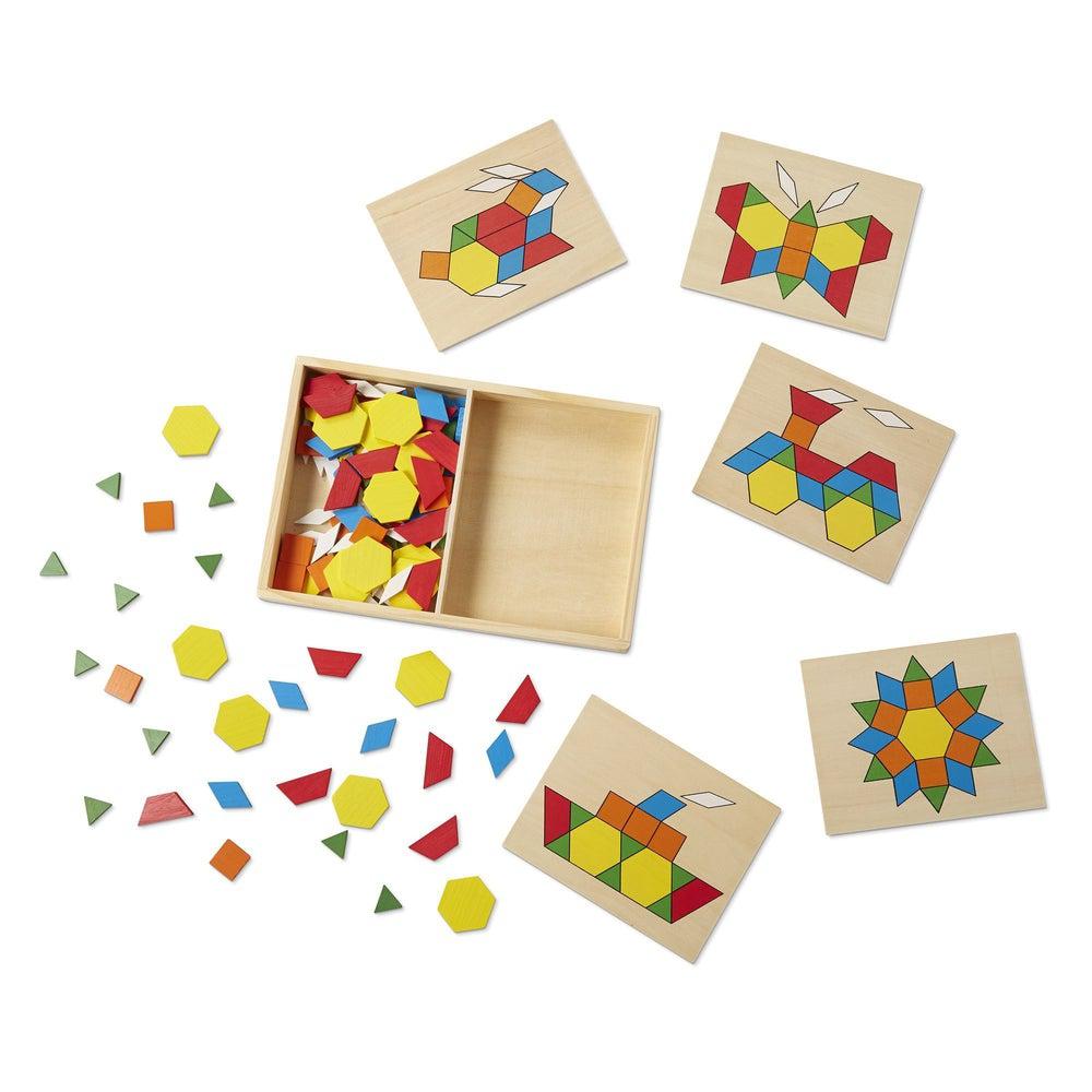 Blocs et planches de motifs -Jeux de motricité fine- Boutique LeoLudo-Melissa & Doug