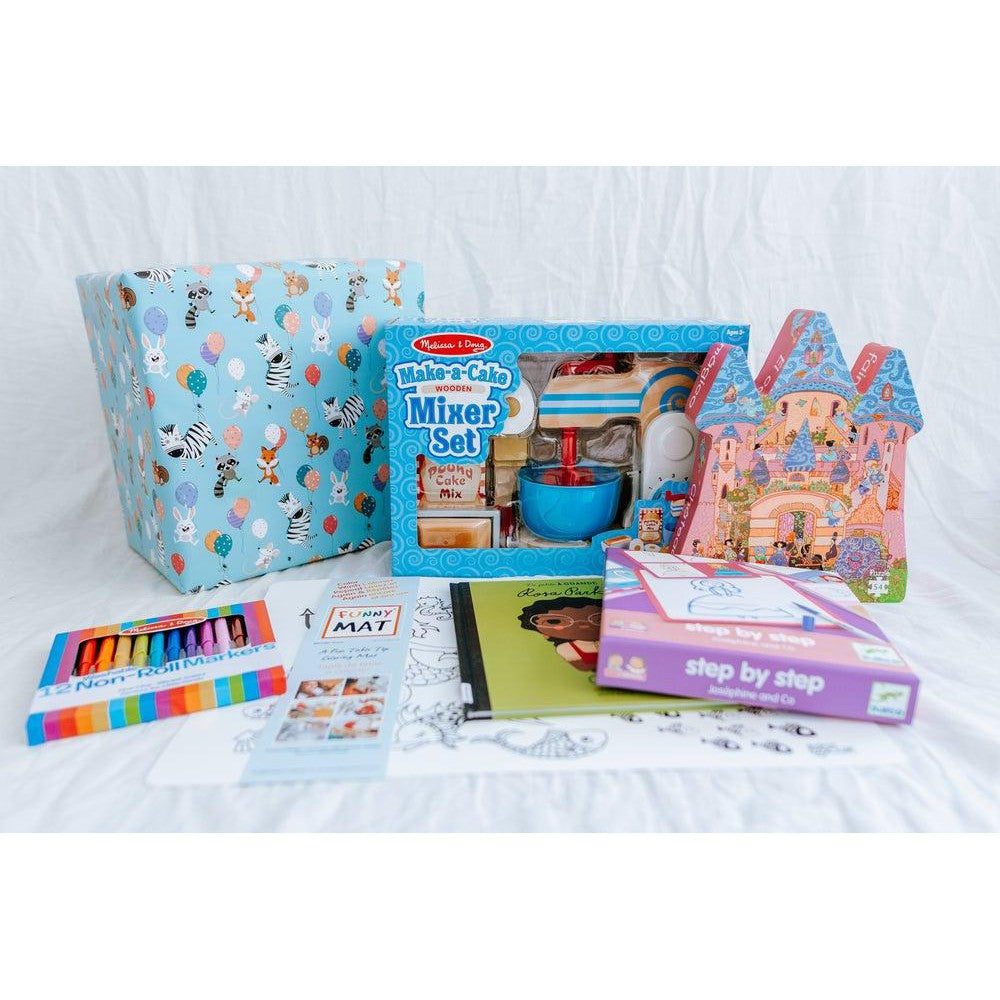 Boîte cadeau - Fête d'anniversaire 4 ans-Panier-cadeau-Boutique LeoLudo-Boutique LeoLudo