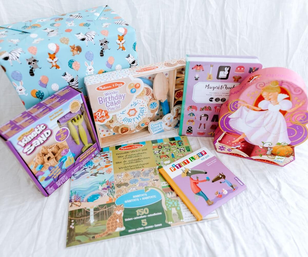 Boîte cadeaux d'anniversaire 3 ans-LeoLudo-Boutique LeoLudo