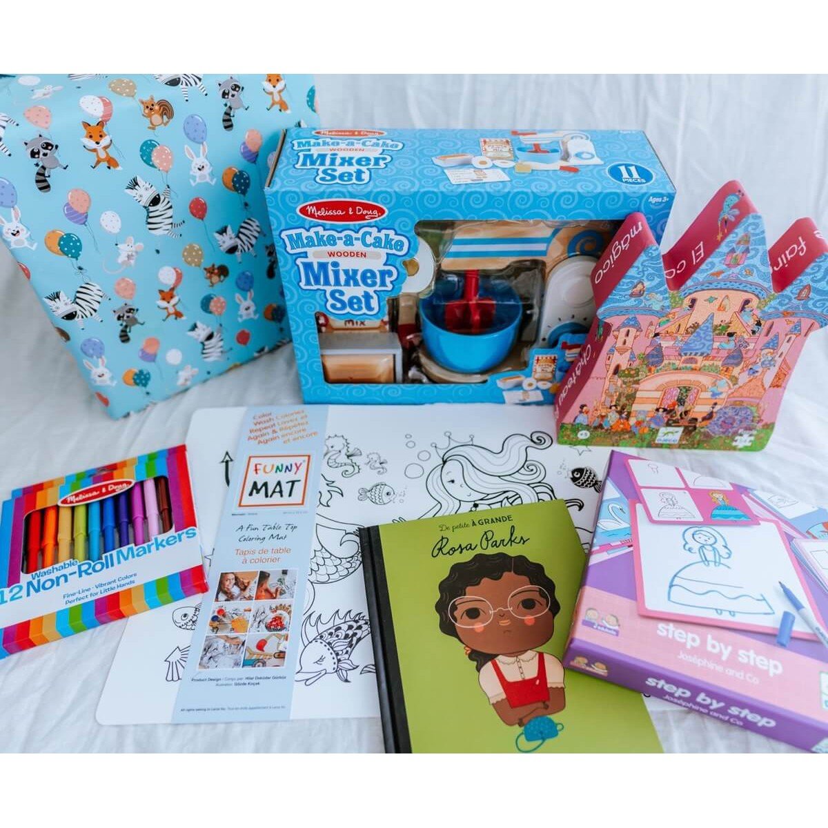 Boîte cadeaux d'anniversaire 4 ans - Ensembles cadeaux - Boutique LeoLudo - LeoLudo