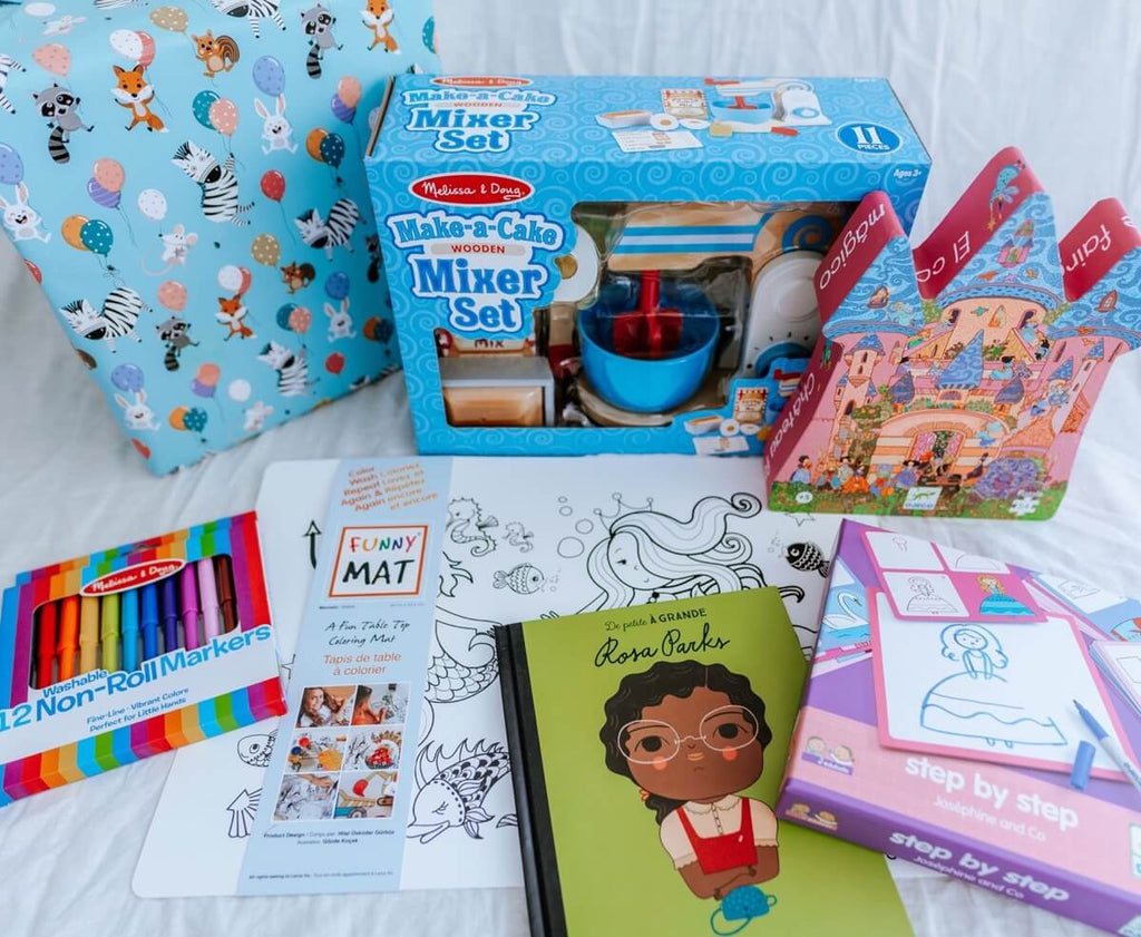 Boîte cadeaux d'anniversaire 4 ans-LeoLudo-Boutique LeoLudo