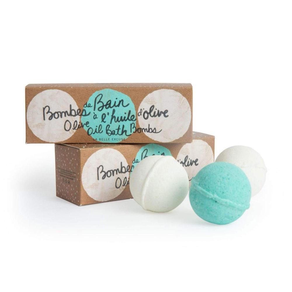 Bombes de bain à l'huile d'olive (3 x 90g) - Soins et hygiène - Boutique LeoLudo - lolo et moi