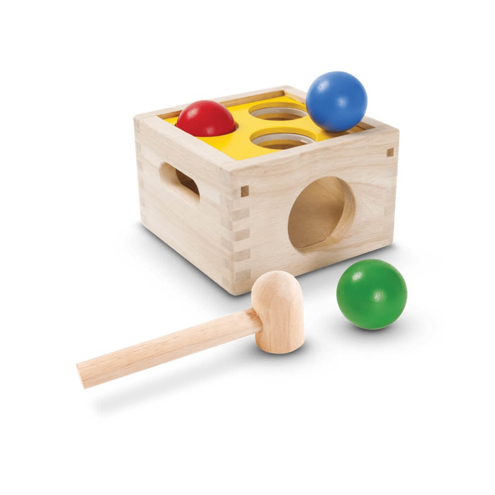 Boules à marteler Punch & Drop - Original - Jouets à trier & empiler - Boutique LeoLudo - Plan Toys