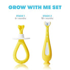 Brosses à dents d'entraînement Grow - With - Me (pqt. de 2) - Soins et hygiène - Boutique LeoLudo - Fridababy