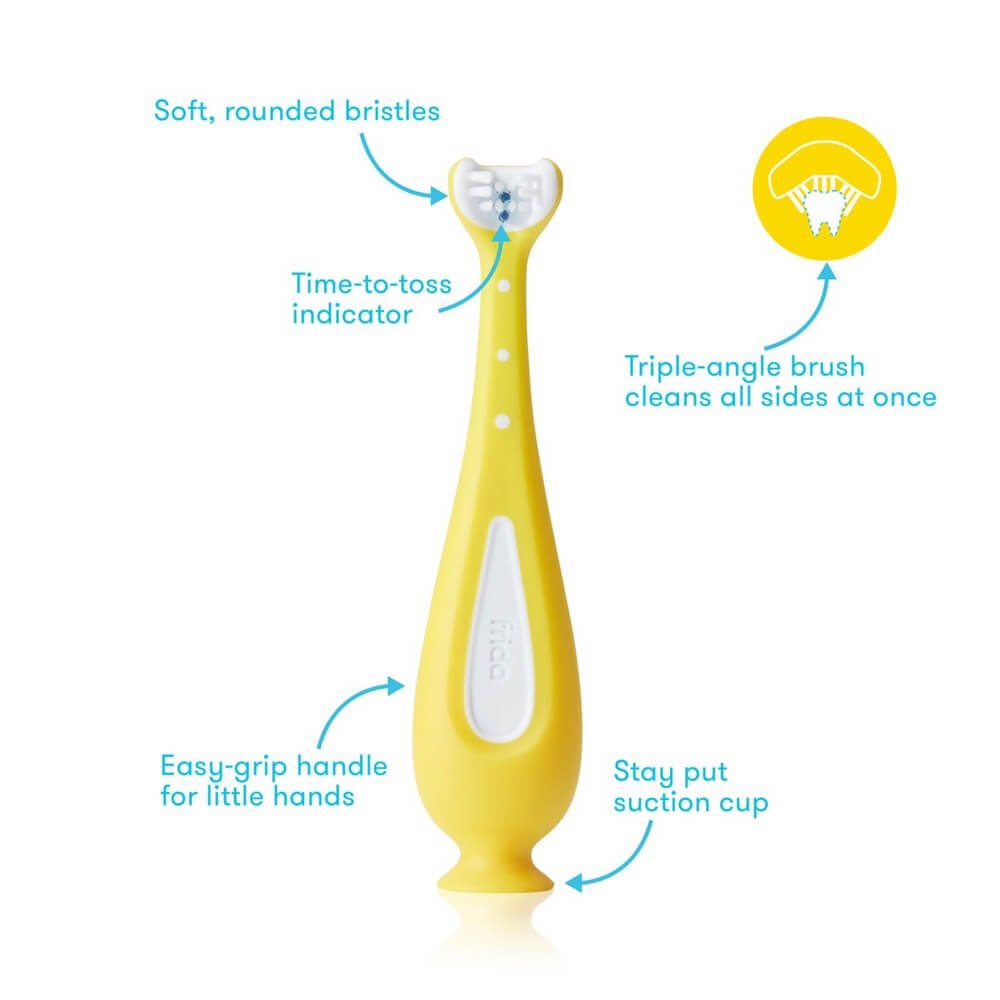 Brosses à dents d'entraînement Grow - With - Me (pqt. de 2) - Soins et hygiène - Boutique LeoLudo - Fridababy