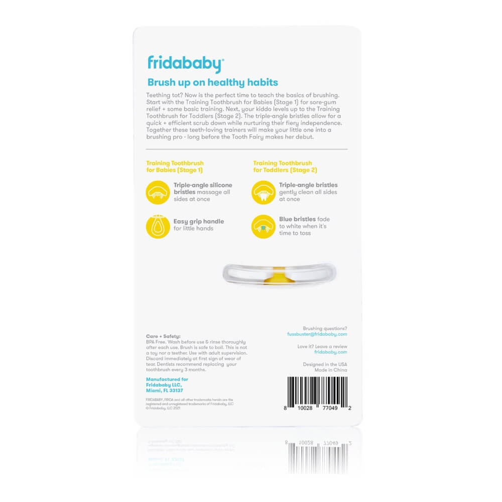 Brosses à dents d'entraînement Grow - With - Me (pqt. de 2) - Soins et hygiène - Boutique LeoLudo - Fridababy