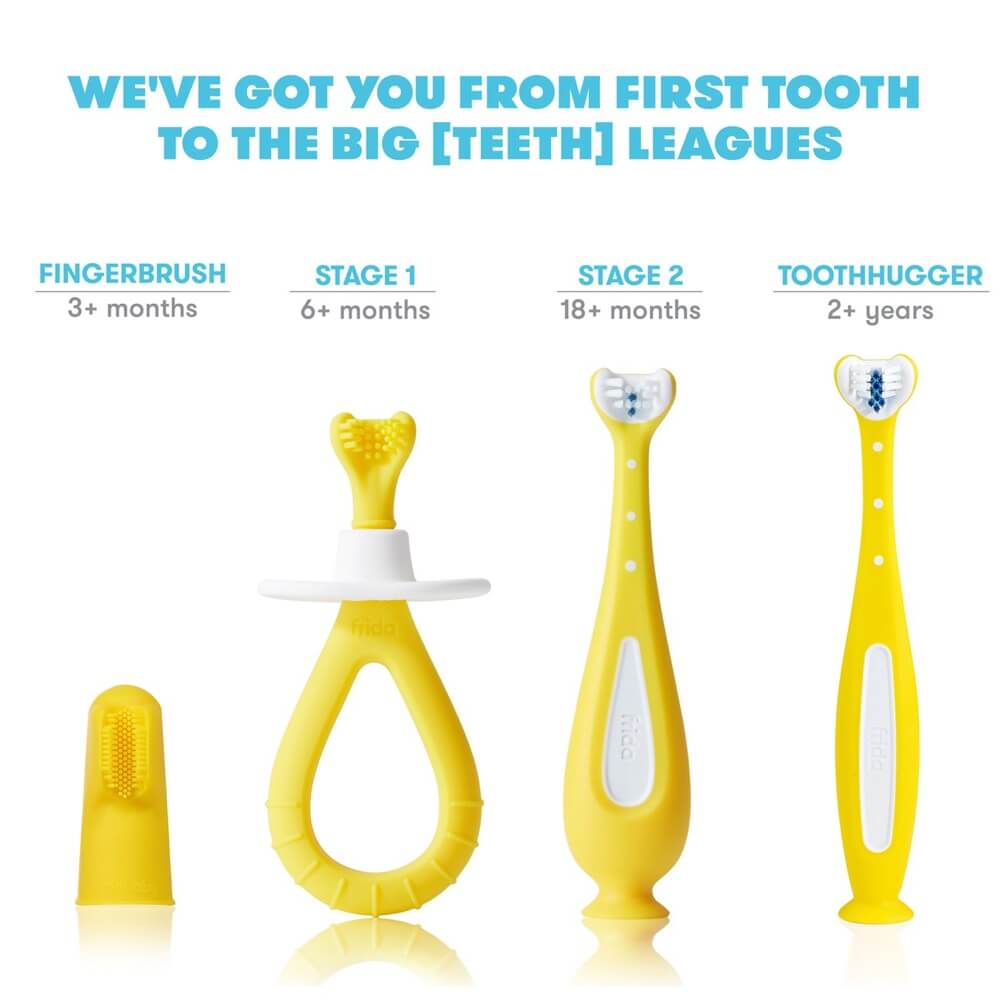 Brosses à dents d'entraînement Grow - With - Me (pqt. de 2) - Soins et hygiène - Boutique LeoLudo - Fridababy