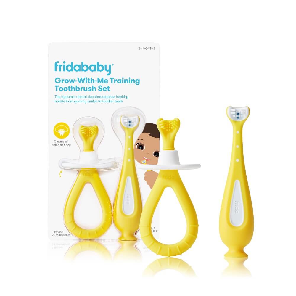 Brosses à dents d'entraînement Grow - With - Me (pqt. de 2) - Soins et hygiène - Boutique LeoLudo - Fridababy