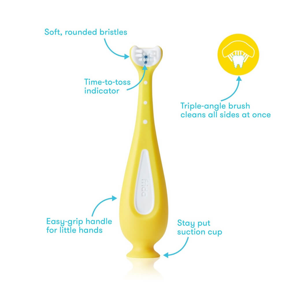 Brosses à dents d'entraînement Grow-With-Me (pqt. de 2)-Fridababy-Boutique LeoLudo